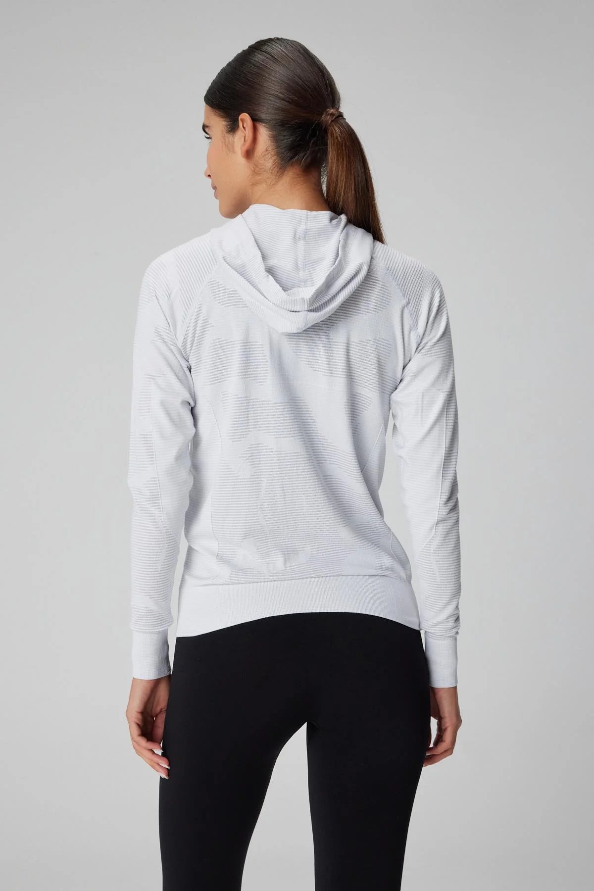 White Fit Hoodie