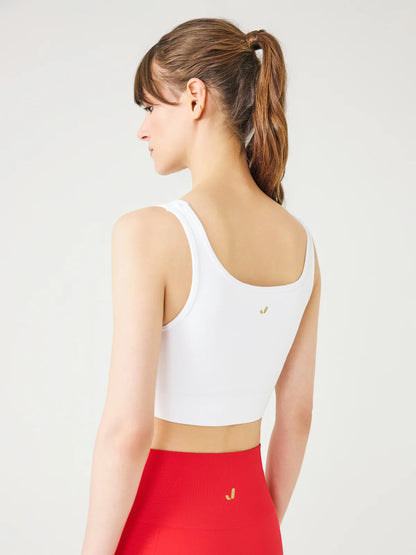 Corno White Sports Bra