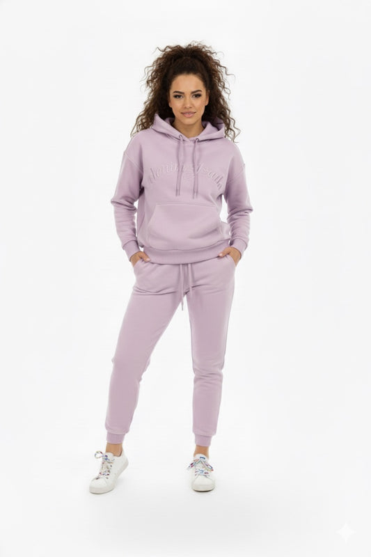 Light Purple Hooded Tracksuit