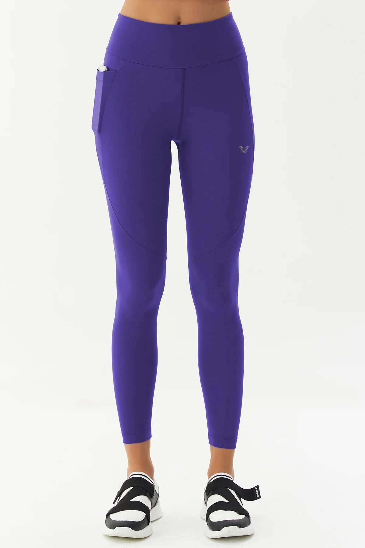 High Waist Side Pocket Leggings in Lilac