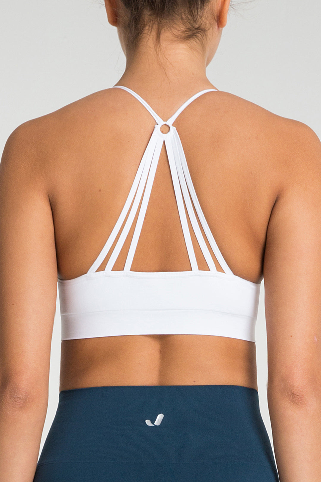 Hudson White Sports bra