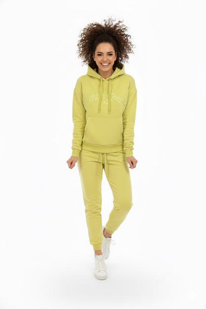 Pale Lime Hooded Tracksuit