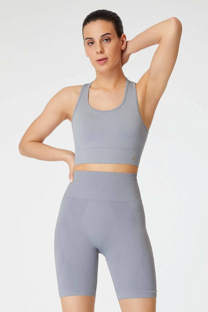 Gela Double layered Sports bra in Grey