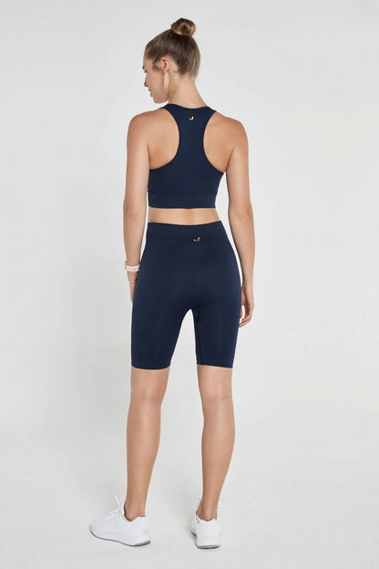 Gela Double Layered Sports bra in Navy