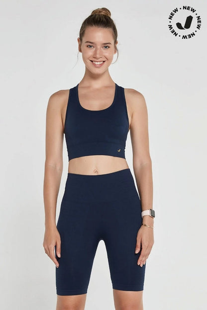 Gela Double Layered Sports bra in Navy