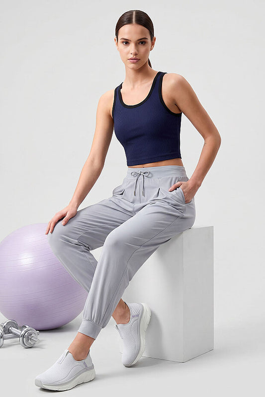 Basic -Fit Yoga Pants/ Grey