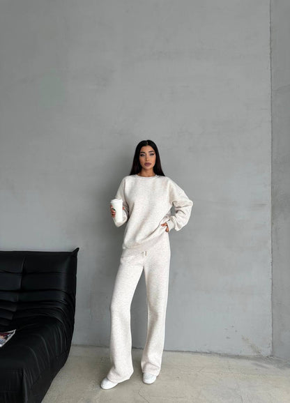 Light Cream Basic Tracksuit