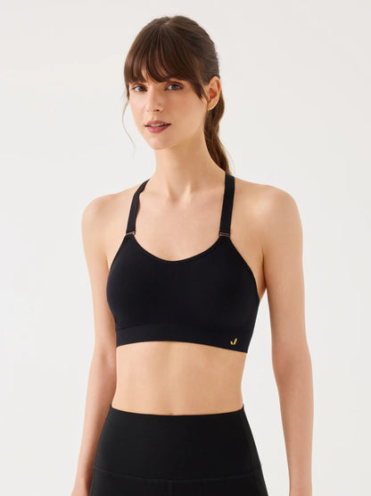 Utica Black Sports Bra