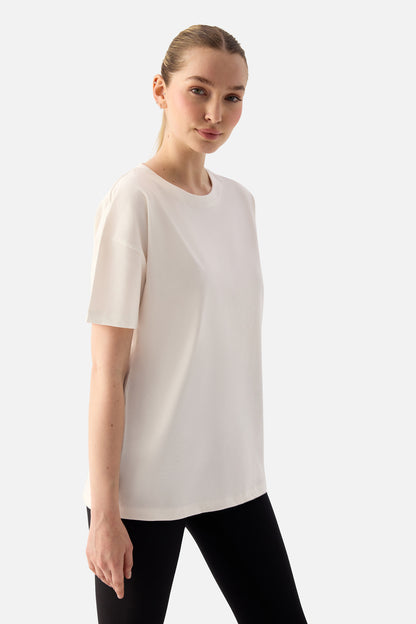 ELORA - RELAXED FIT OVERSIZED T-SHIRT CREAM