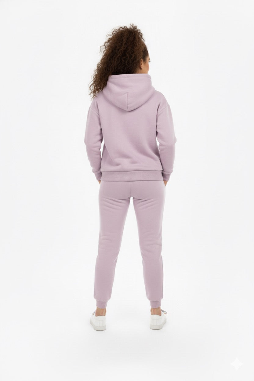 Light Purple Hooded Tracksuit
