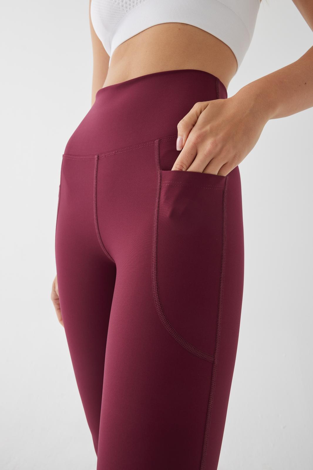 Carmen Flare Pocket Maroon Sports pants