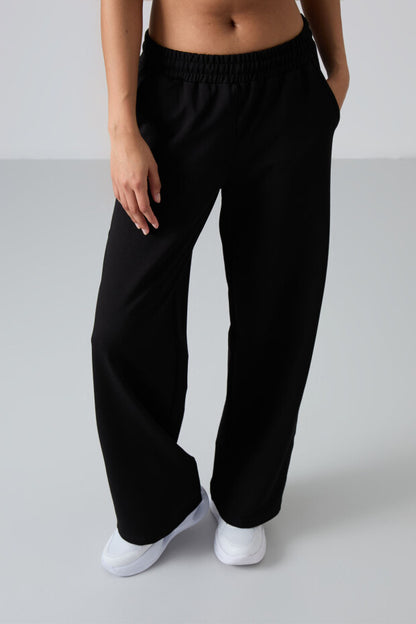 Regular Leg Black Women's Tracksuit Bottom