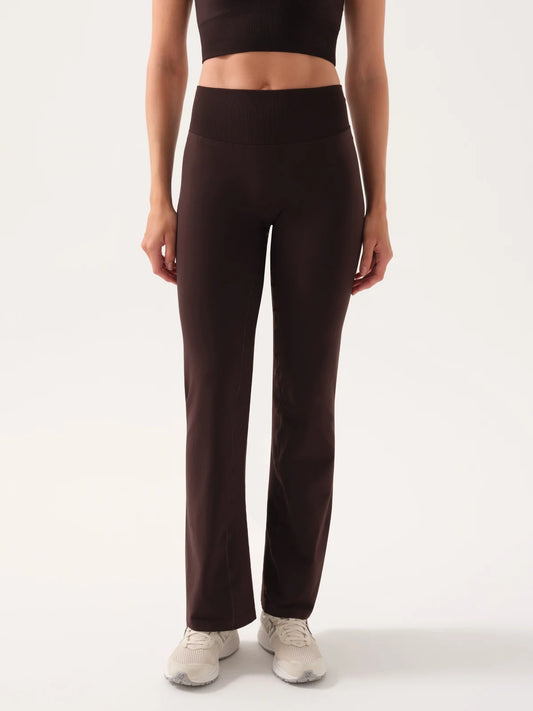 Motion High-Waisted Flared Leggings - Brown