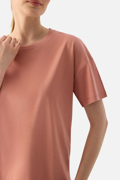 ELORA - RELAXED FIT OVERSIZED T-SHIRT POWDER