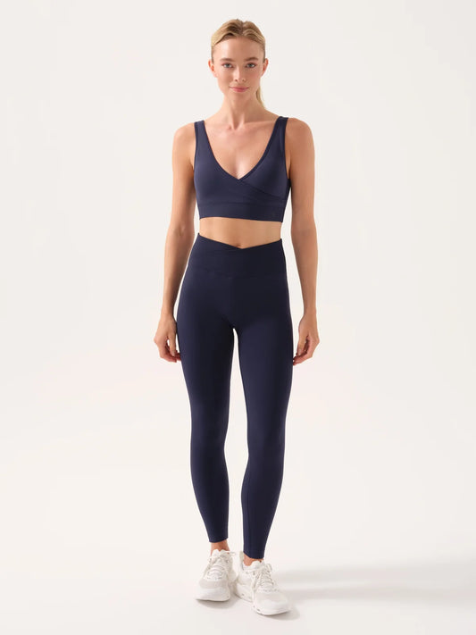 Motion Cross Waist Leggings / Navy
