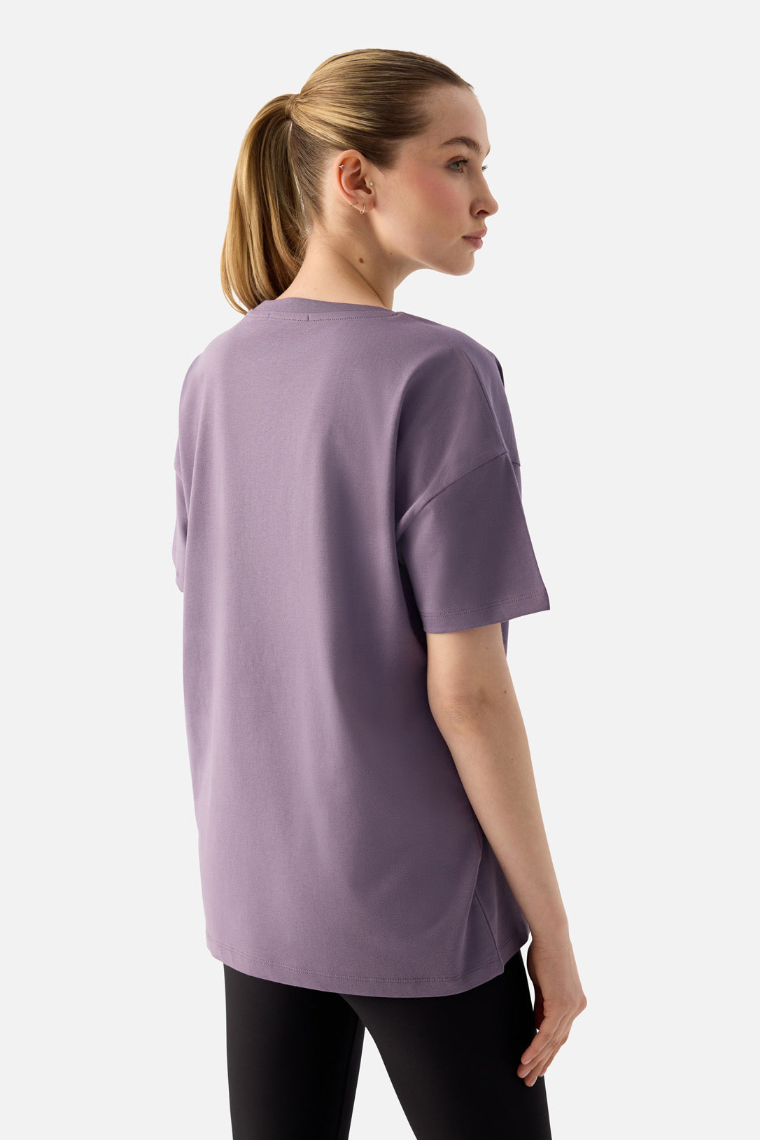 ELORA - RELAXED FIT OVERSIZED T-SHIRT D.LILAC