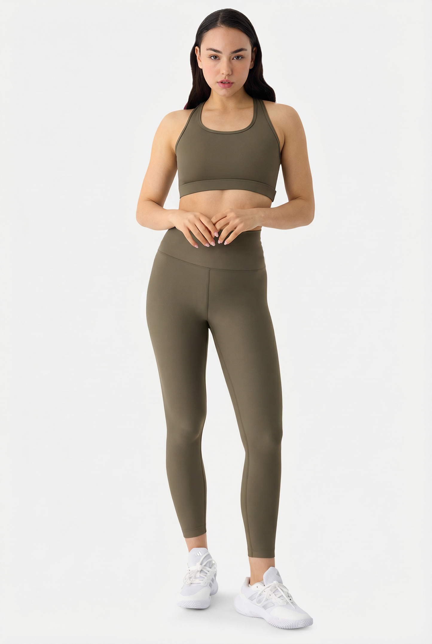 Liora High-Rise Soft 7/8 Khaki Leggings