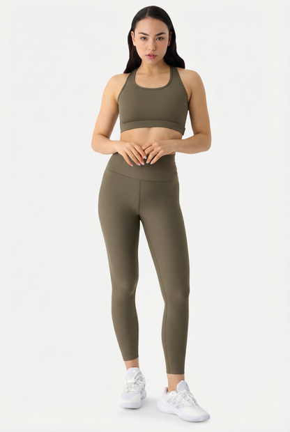 Liora High-Rise Soft 7/8 Khaki Leggings