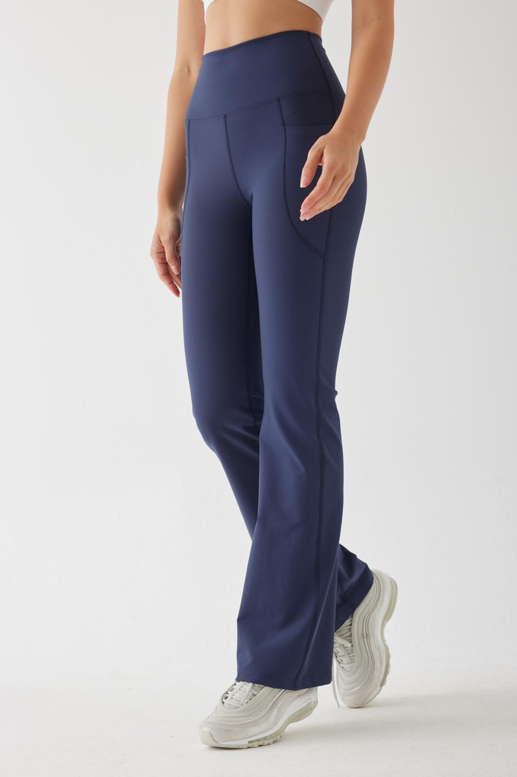 Carmen Flare Navy Pocket Sports Pants