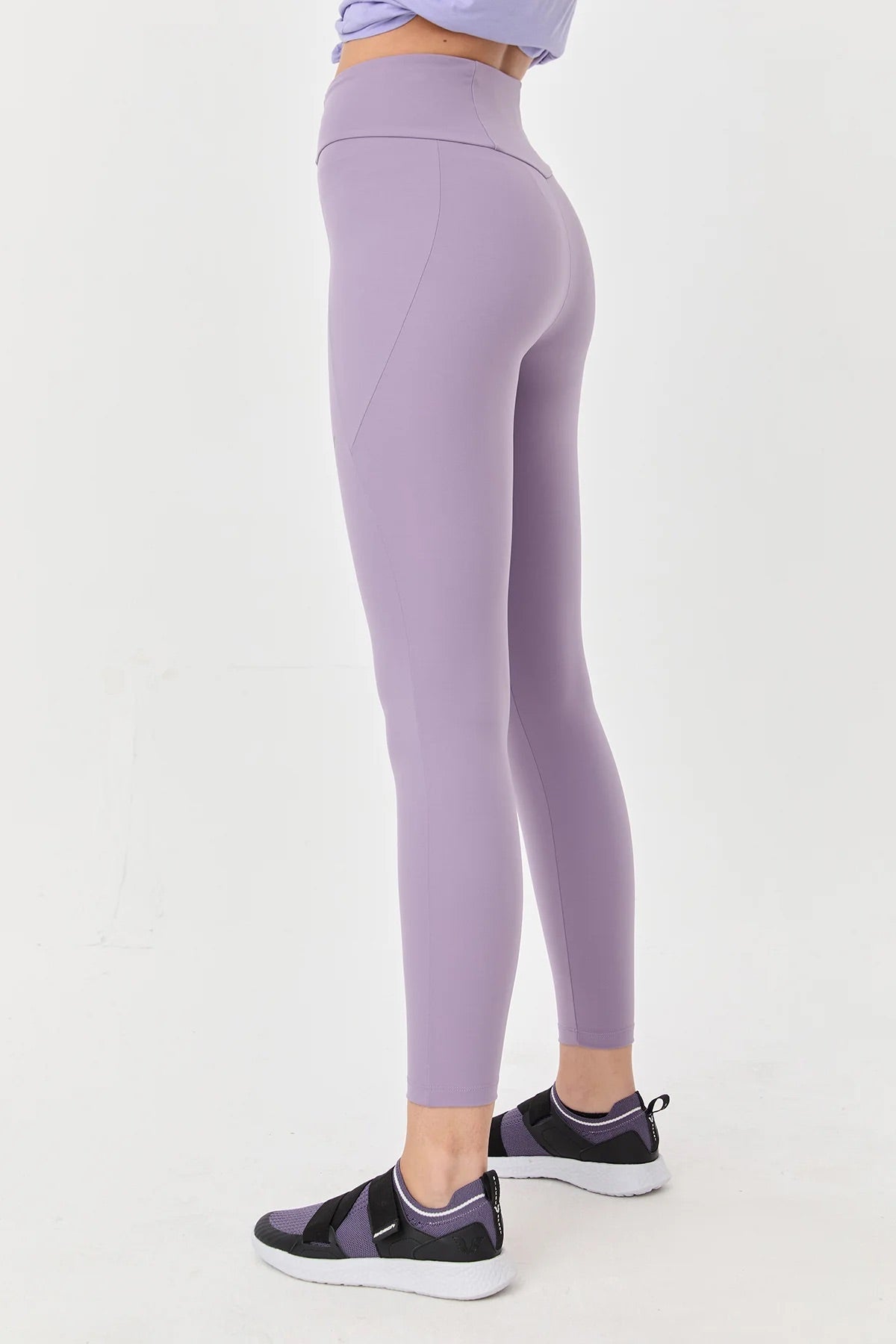 High Waist Side Pocket Legging in Purple