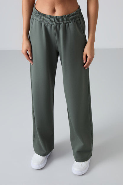 Regular Leg Green Women's Tracksuit Bottom