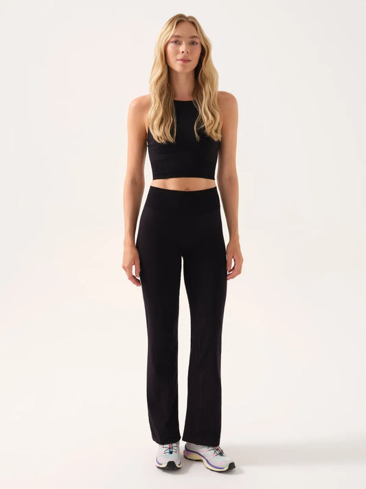 Motion High-Waisted Flared Leggings - Black