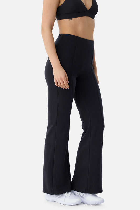 Mira Modal Flared Pants/ Black