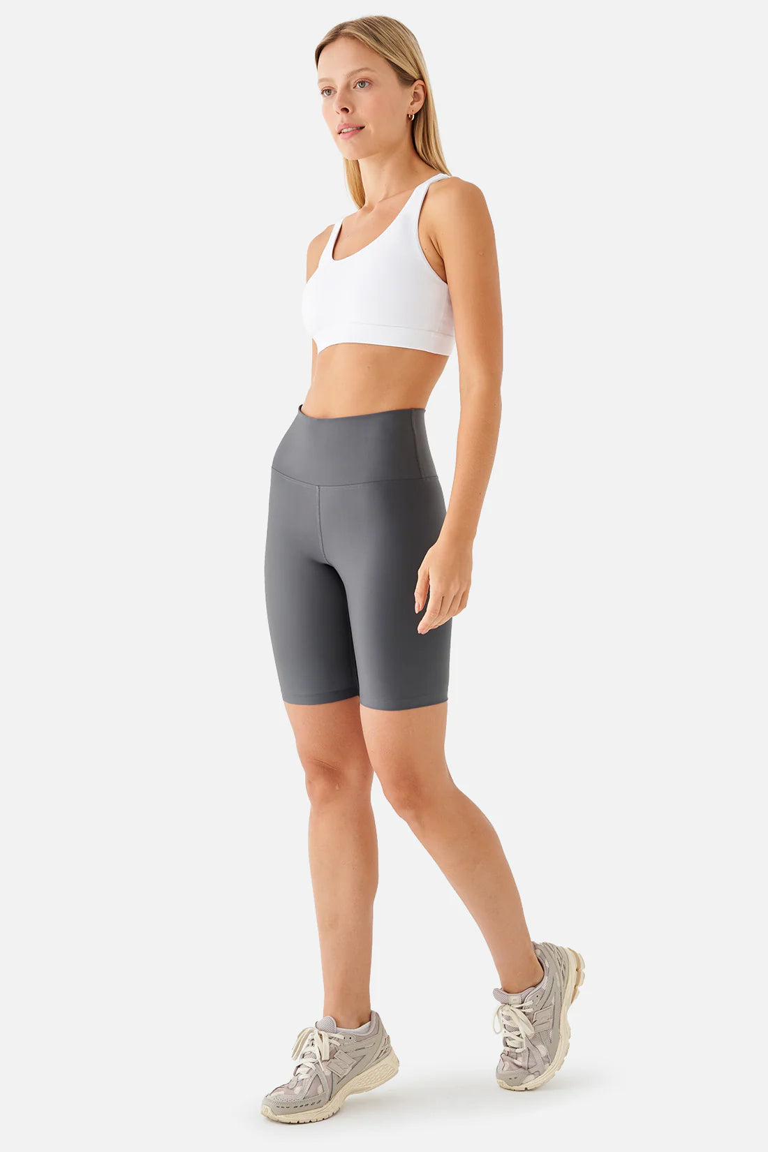 VIOLET BIKER SPORTS TIGHTS D.GREY