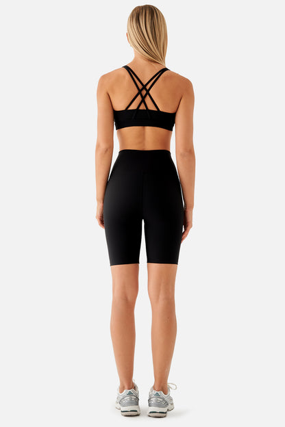 VIOLET BIKER SPORTS TIGHTS BLACK