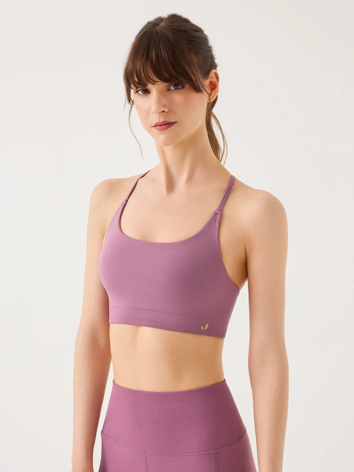 Pine Adjustable Thin Strap Bra/ Pastel Mauve