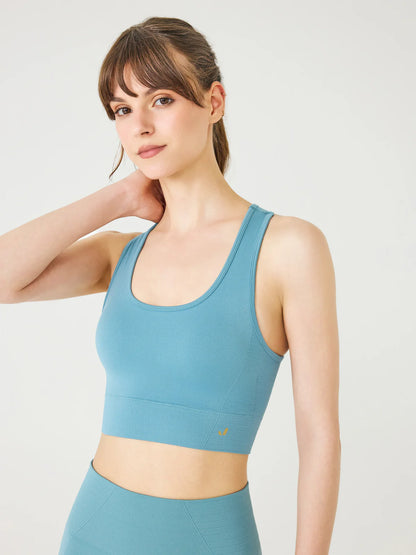 Gela Double Layered Sports bra in Mint Blue