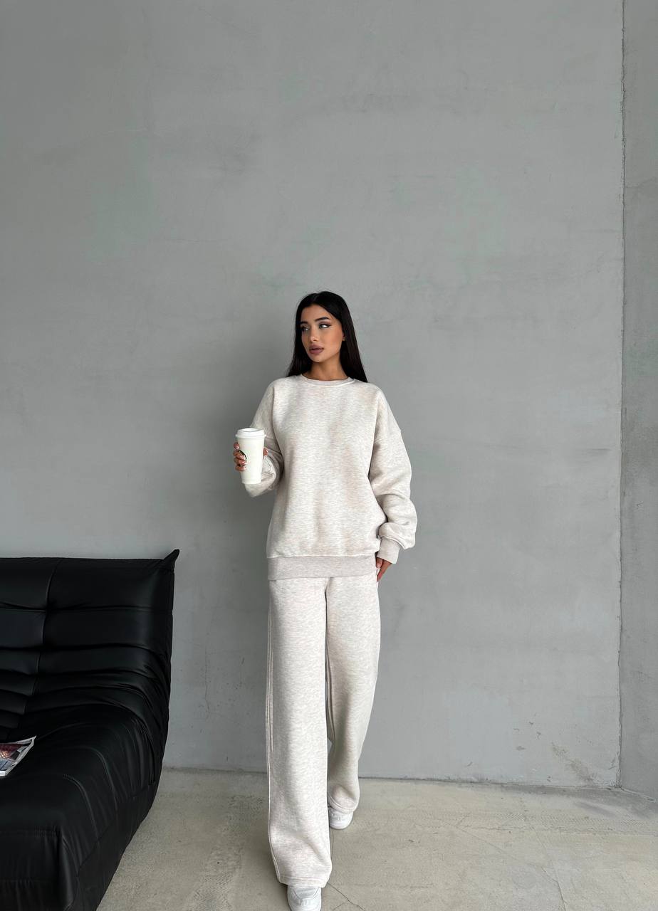 Light Cream Basic Tracksuit