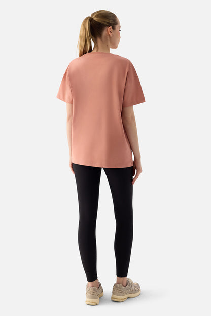 ELORA - RELAXED FIT OVERSIZED T-SHIRT POWDER