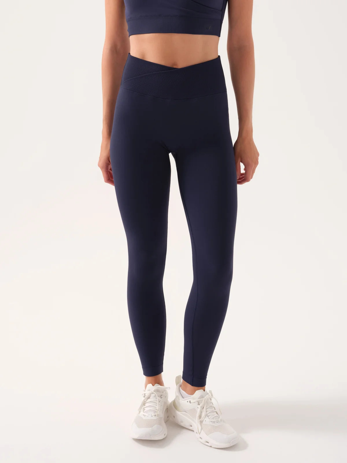 Motion Cross Waist Leggings / Navy
