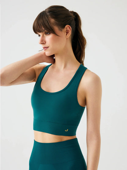 Gela Double Layered Sports bra in Petrol