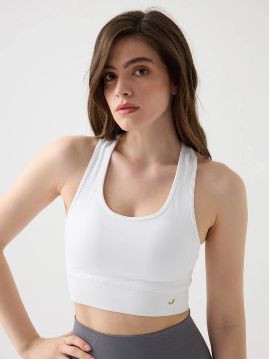 Gela White Croptop