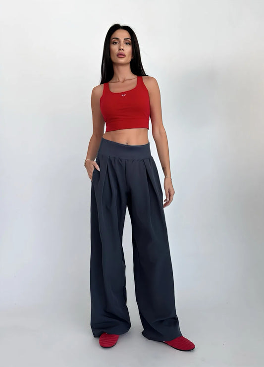Dark Grey Loose Trouser