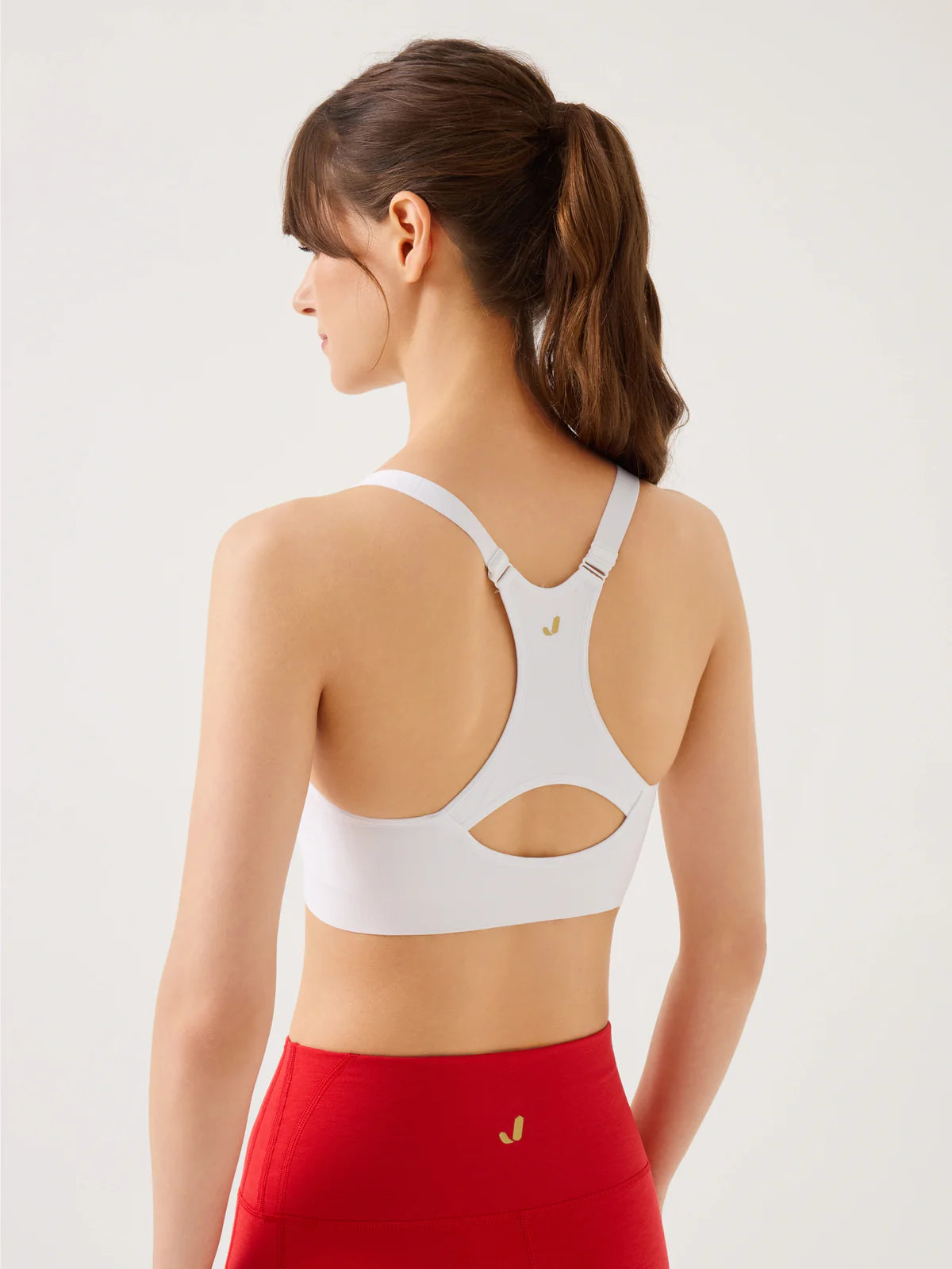 Utica White Sports Bra