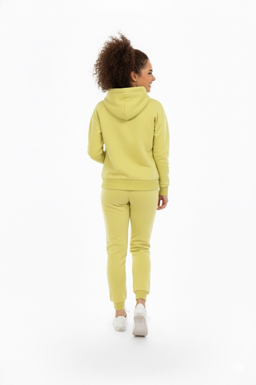 Pale Lime Hooded Tracksuit