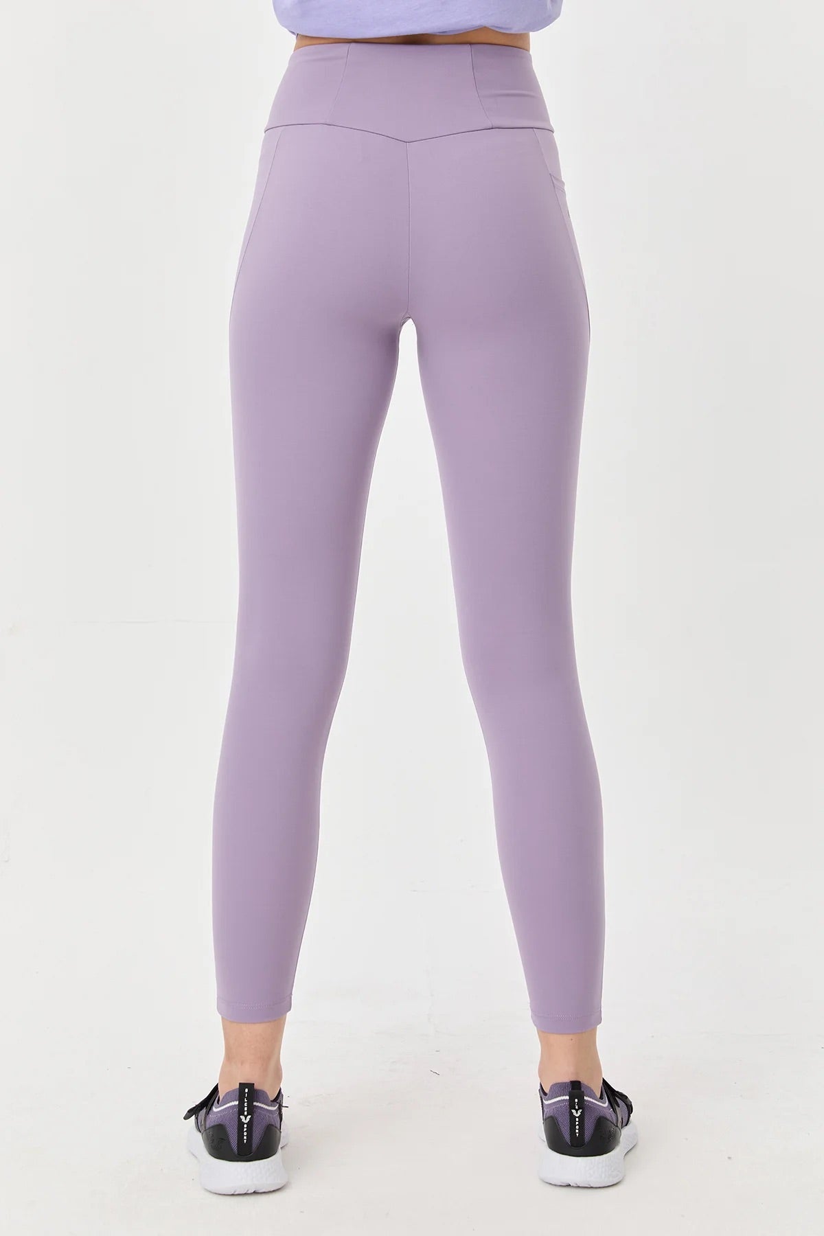 High Waist Side Pocket Legging in Purple