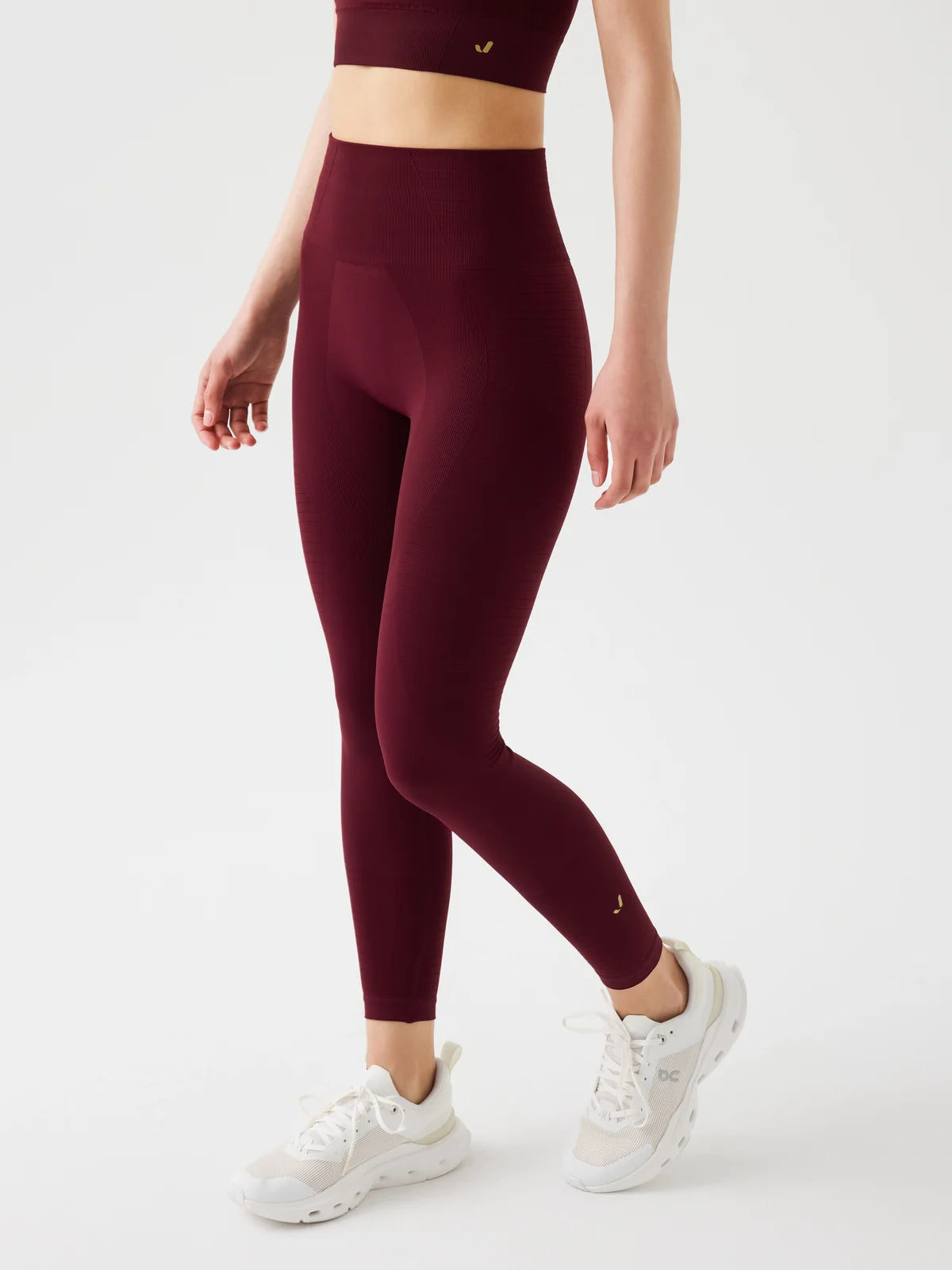 Gela Burgundy leggings