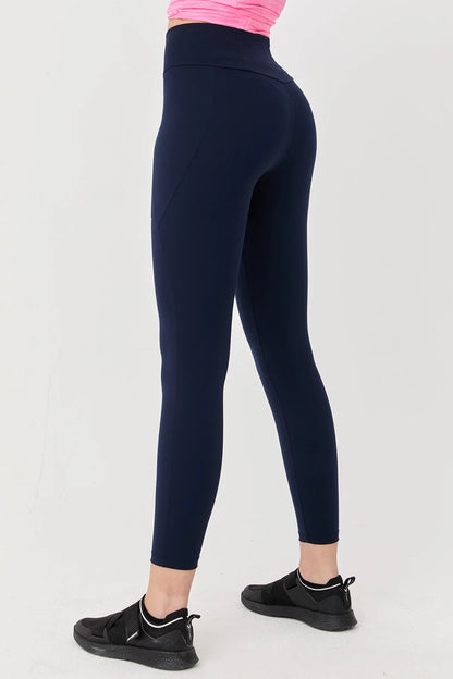 High Waist Side Pocket Legging in Navy