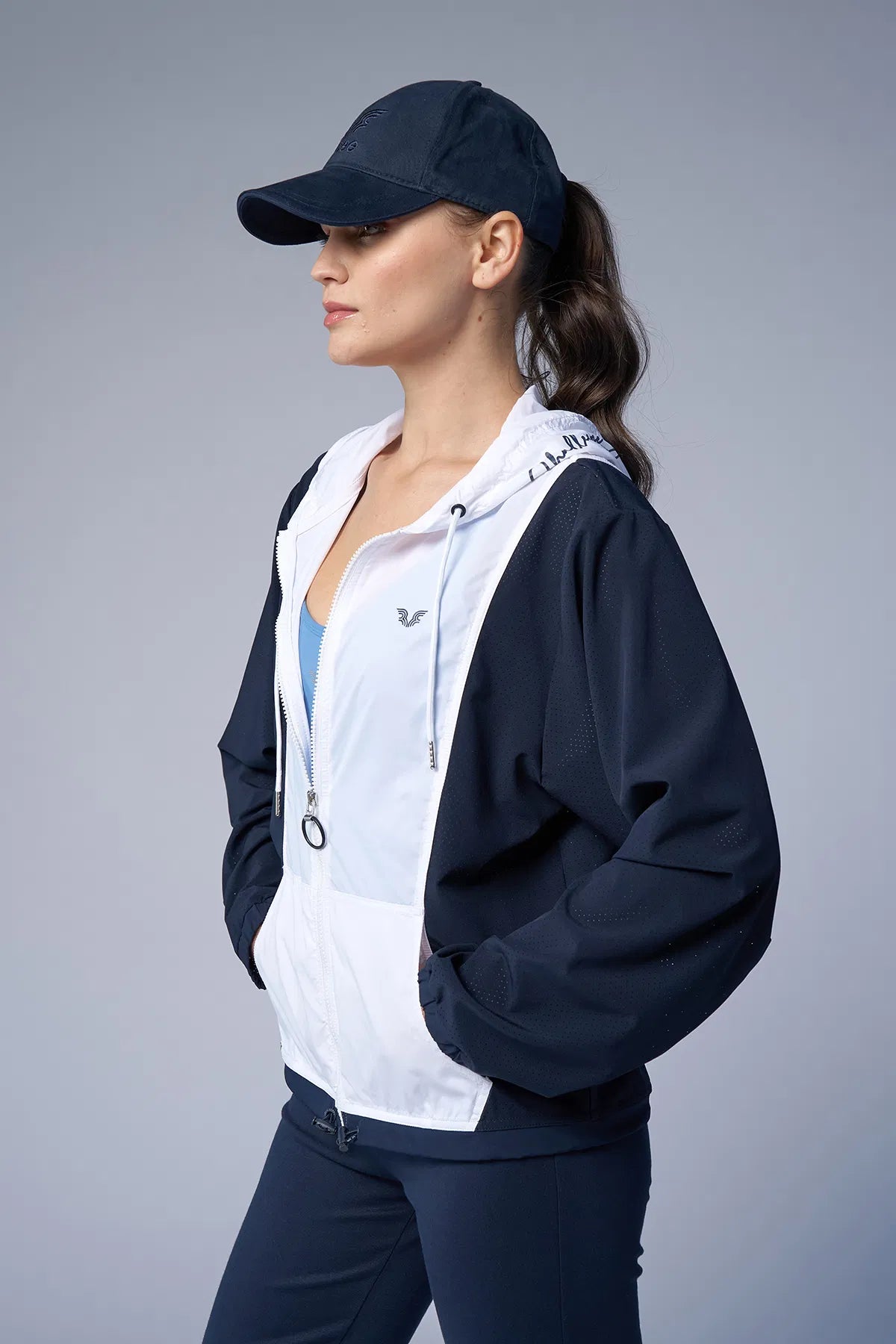 White-Navy Light Jacket