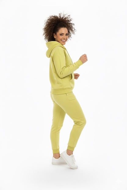 Pale Lime Hooded Tracksuit