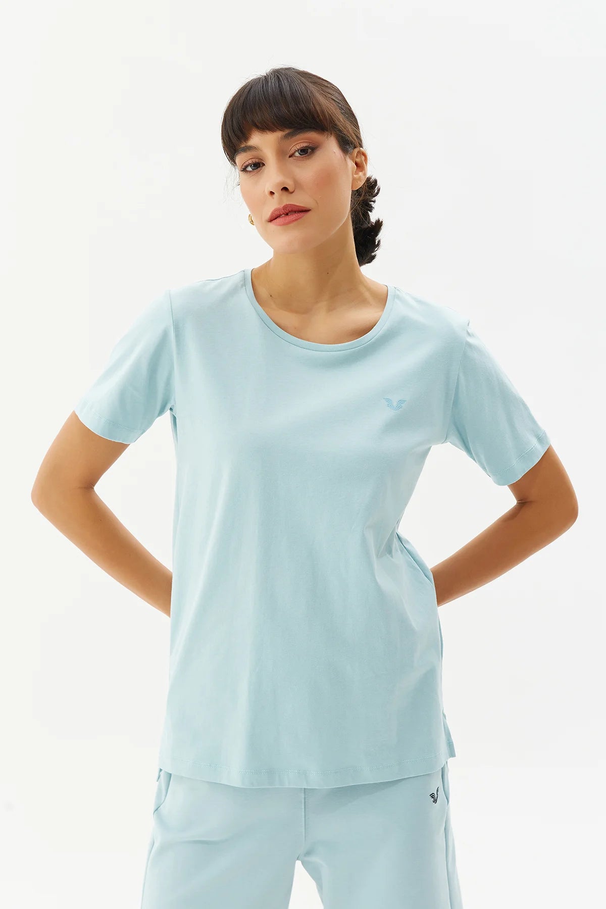 Basic Aqua-Blue T-shirt