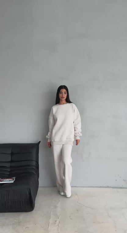 Light Cream Basic Tracksuit