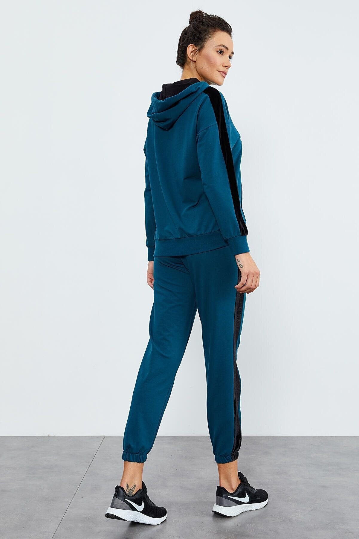 Emerald velvet tracksuit